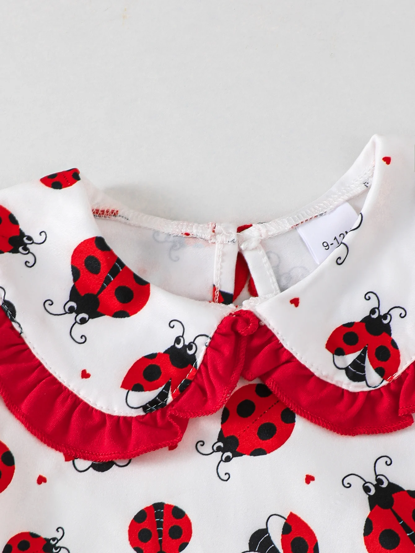 Summer  0-3  Years  Old  Infant  Infant  Baby  Girls Seven  Star  Ladybug  Print  Short-sleeved  And  Pants  Casual  2-Piece  Se