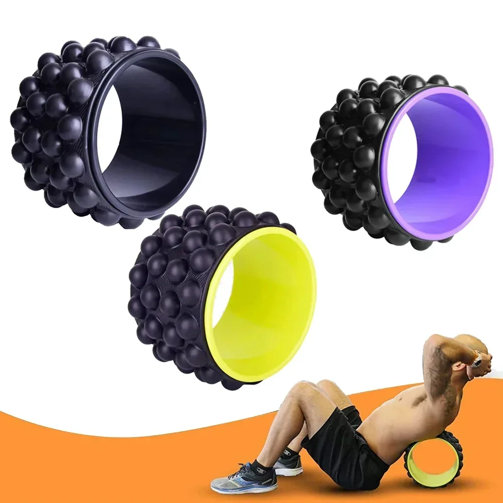 Physical Exercise and Waist Muscle Relaxer Yoga Assist WheelPregnancy Movement Yoga Abdominal Wheel Yoga Wheel Fitness Device