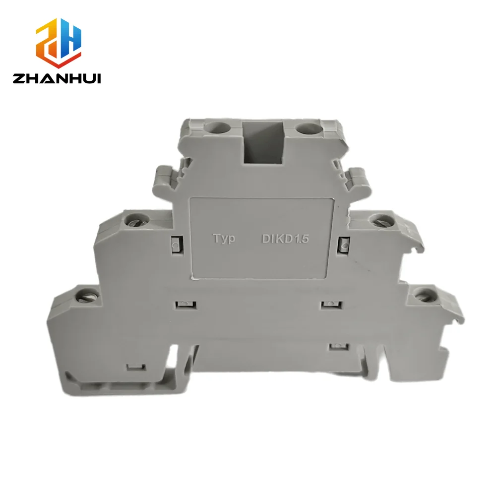 5Pcs DIKD 1.5 3 Levels Sensor Screw Connector 2.5 mm² 6-Conductor Electric Din Rail Triple Three Level Terminal Block DIKD1.5