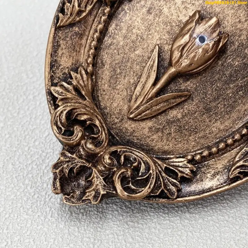G92C Elegant Antique Bronze Finish Resin Incenses Stand Fragrances Burners For Living Room Bedroom Or Office Decors