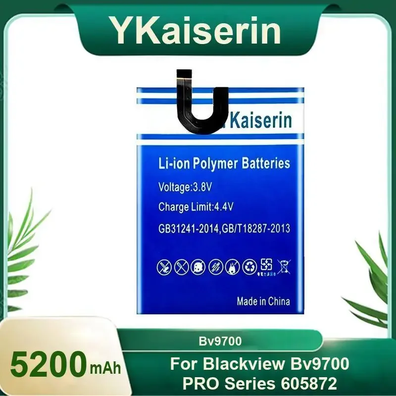 

Сменный аккумулятор YKaiserin 5200 мАч BV 9700 BV9700 для Blackview Bv9700 PRO Series 605872, аккумуляторы для телефонов, номер отслеживания