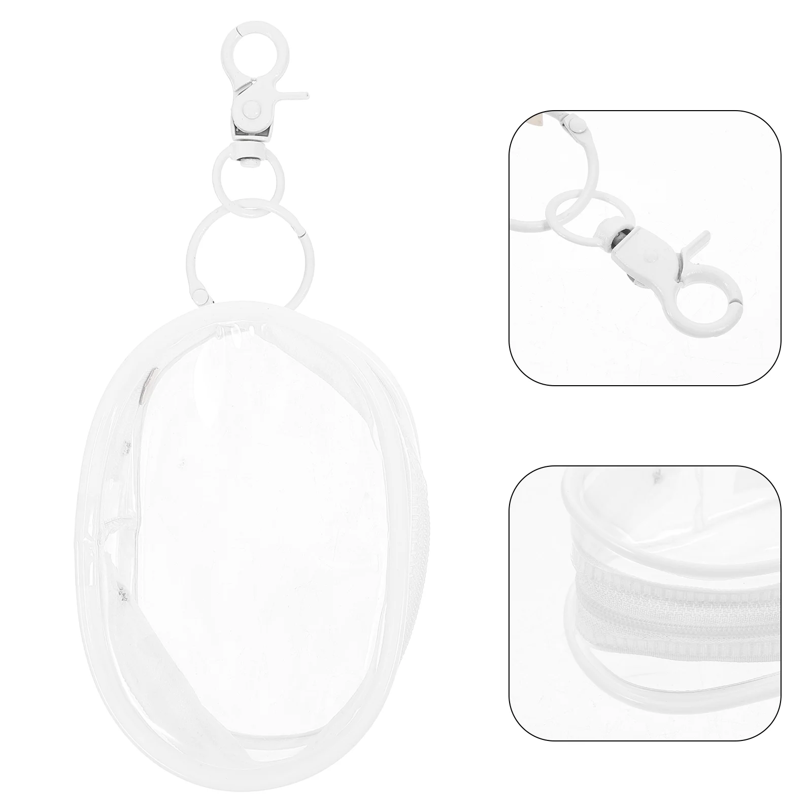 2 Pcs Transparent Baby Bag Container Hanging Storage Backpack Clear Toiletry Portable Holder The Tote Small