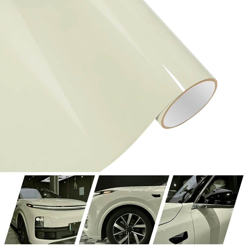

Car Wrapping Film Platinum Pepper White Bubble Free Vinyl Film Auto DIY Decal PET Sticker Exterior Decoration Car Accessories