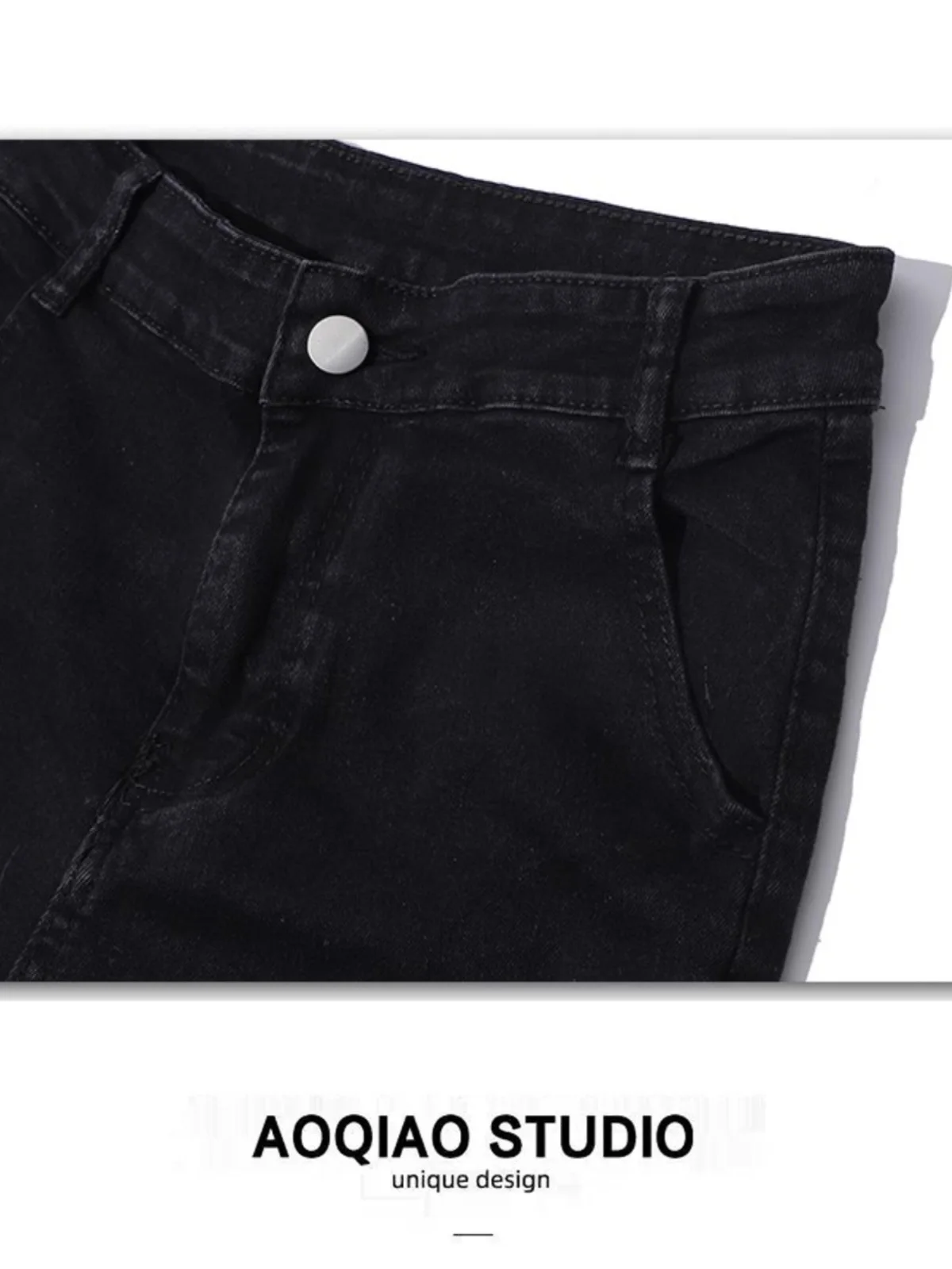 Elastic Flared Jeans Women's High Waist Large Size Bootcut Pants Slimming orties Floor-Length  Hoof Jeans