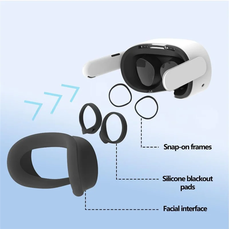 B49C VR Lens Cover Anti-Scratch VR Glasses Frame Spacer For Meta Quest 2/3S Accessories