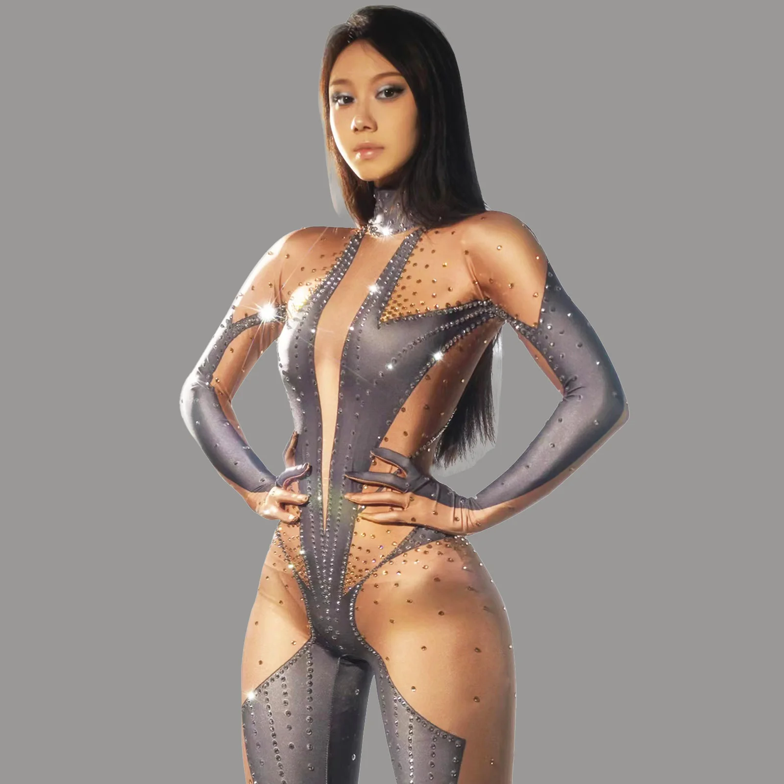 مثير تمتد الرقص حزب المغني المرحلة ارتداء عيد ميلاد سحب الملكة ازياء بريق الراين بذلة