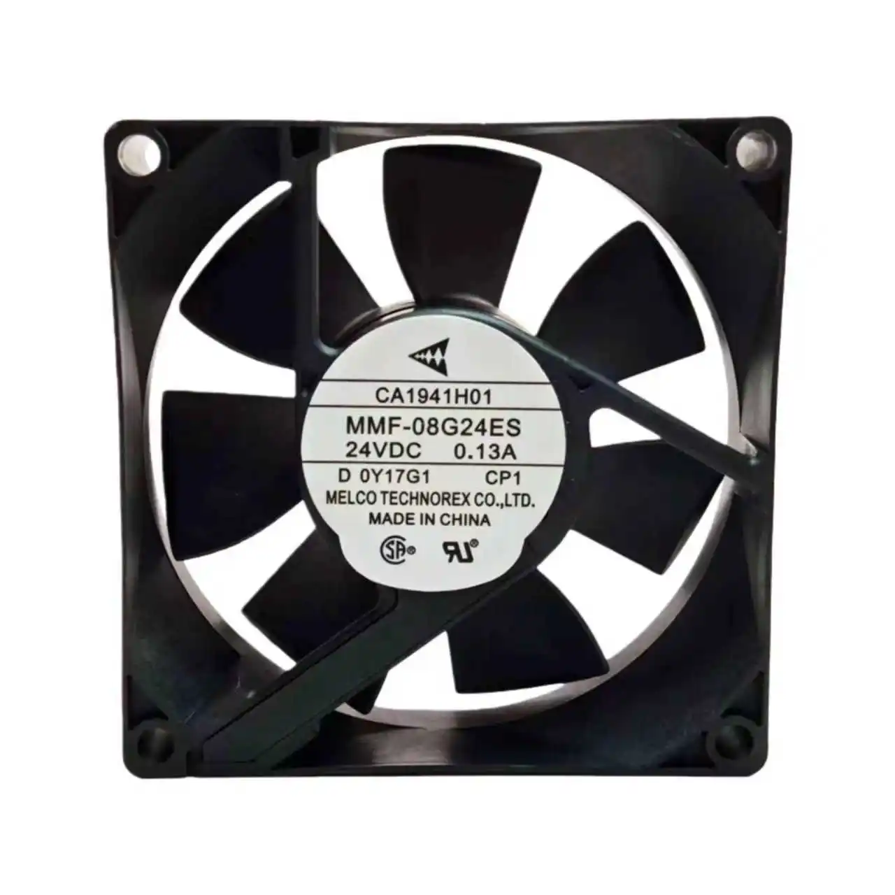 New MMF-08G24ES-CP1 Genuine 80x80x25mm DC24V Cooling Fan 0.13A 8025 for Inverter VFD Drive - Quiet & Reliable
