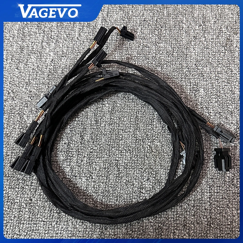 

For Audi A1 A2 A3 A4 B7 B8 A5 A6 C6 C7 A7 A8 Q3 Q5 Q7 Car interior Led Door Light Warning light welcome lamp Cable Wire Plug
