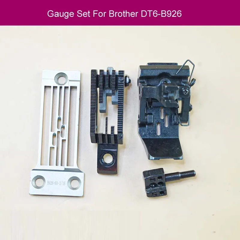 

Gauge Set 148864001 For Brother DT6-B926 Industrial Feed off the Arm Double Chain Stitch Sewing Machine Parts Thin Heavy Fabric