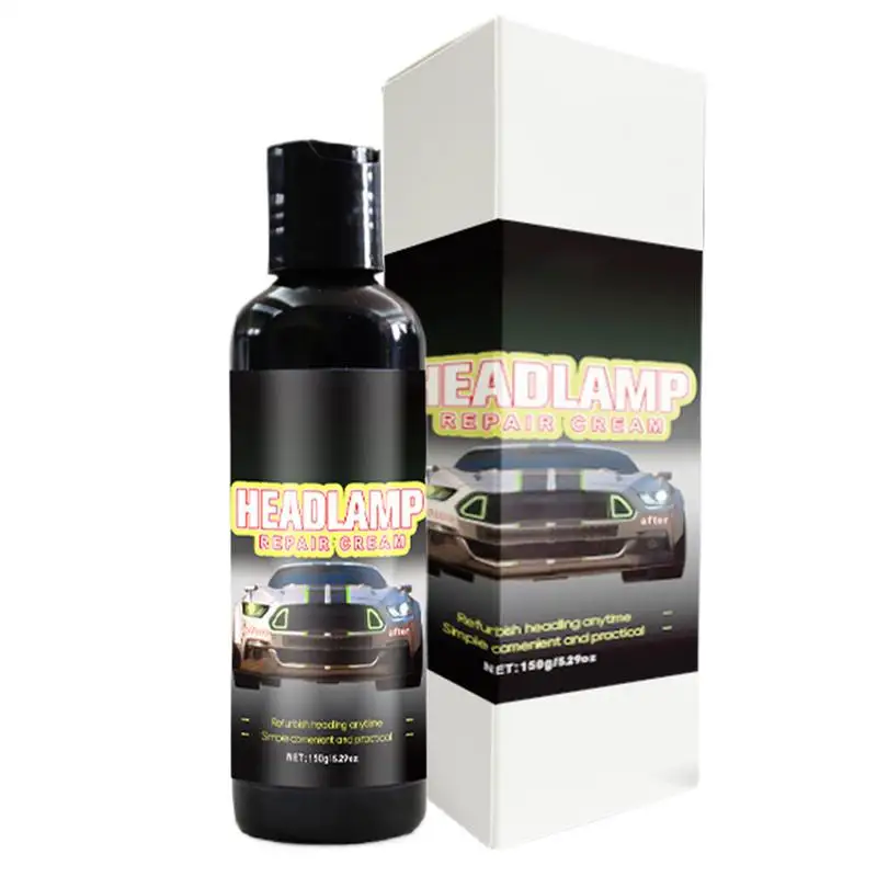 

Headlight Restoration Paste Polishing Headlight Cleaner Scratch Light Cream UV Protection Car Cleaner Remove Yellowing Lens