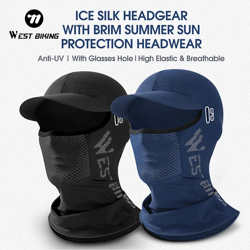 

Мотоциклетная Балаклава WEST BIKING, зимняя ветрозащитная теплая велосипедная кепка, дышащая солнцезащитная полнолицевая маска, оборудование