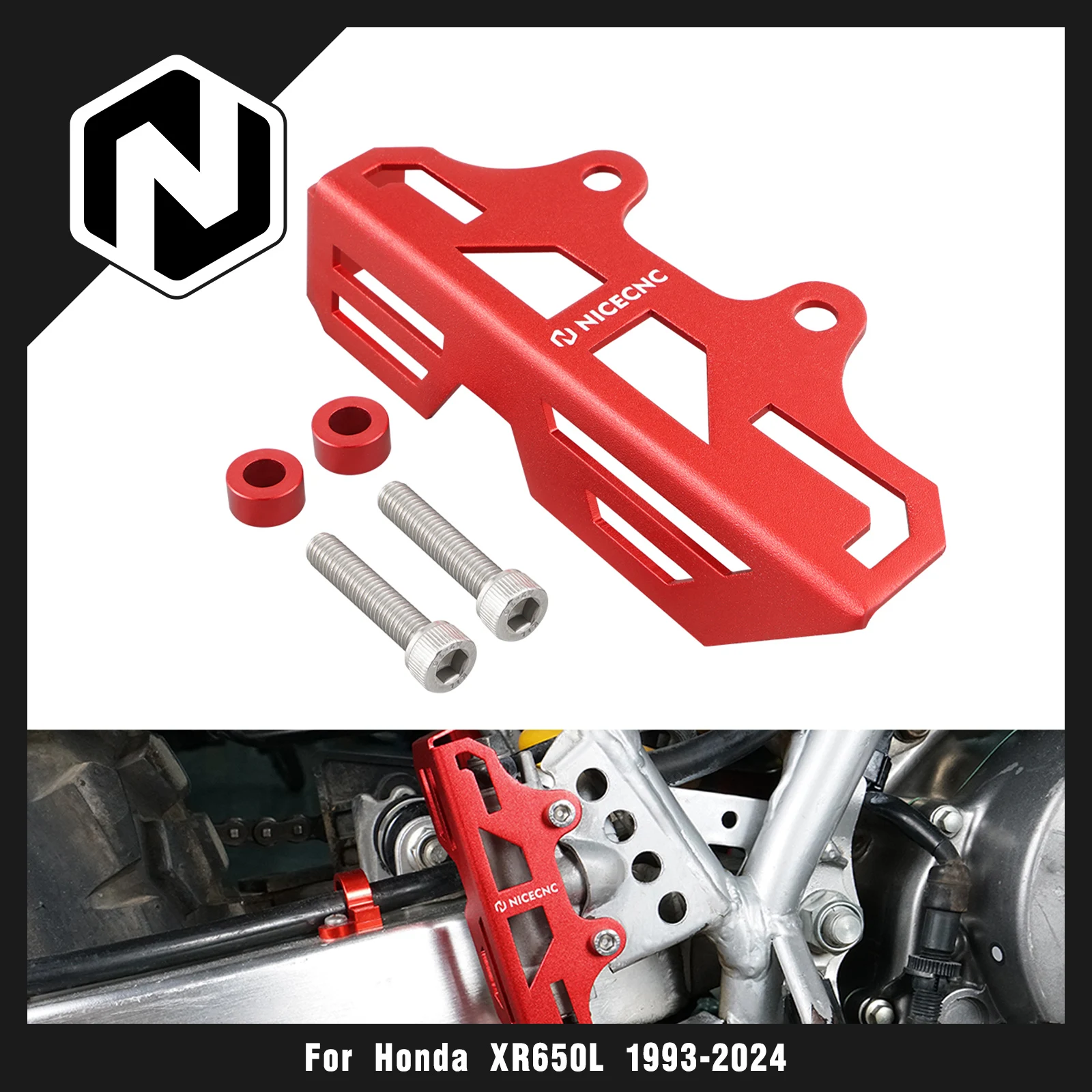 

Для Honda XR600R 1993-2000 XR650L 1993-2024 XR 650L 600R задняя тормозная защита насоса протектор NICECNC аксессуары для мотоциклов