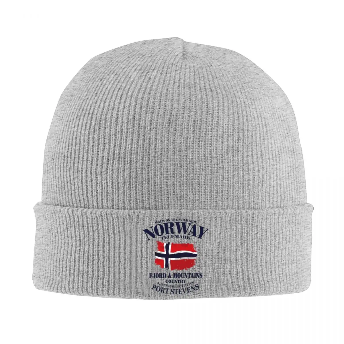 Norway Flag Vintage Look Hats Autumn Winter Beanie Fashion Walk on the Wild Side Caps Men Women Knitted Hat