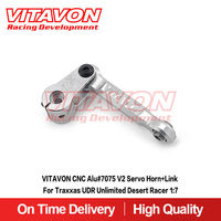 VITAVON CNC Alu#7075 V2 servo horn+link applies to Traxxas UDR 1/7-