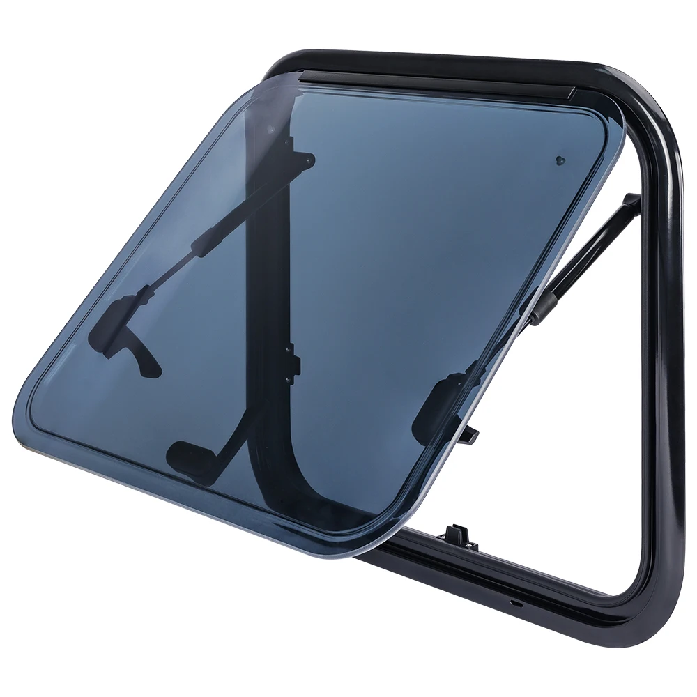 500x350mm Flat Outside Transparent Anti-UV Acrylic Glass Caravan RV Window with Aluminum Alloy Frame