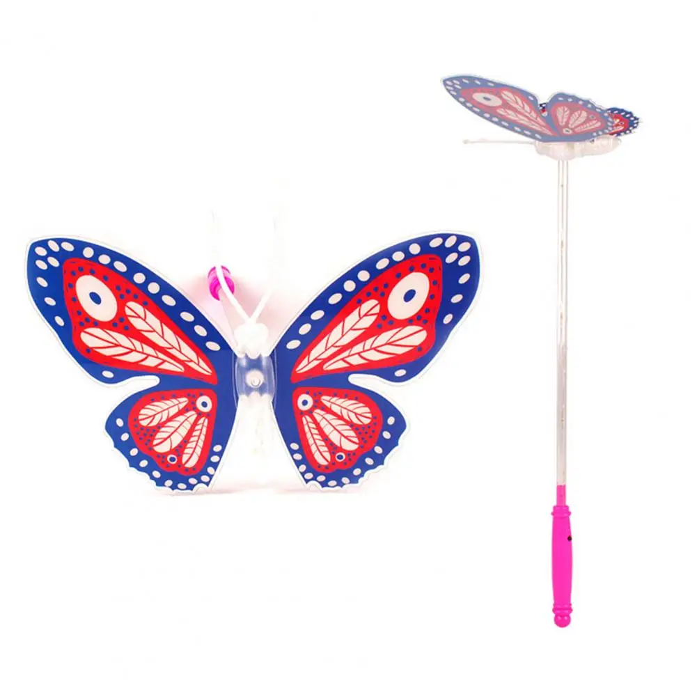 Glow Butterflies Stick Glow in The Dark Handheld High Brightness Battery Operated Colorful Light Up Animal Stick Flashing Toy