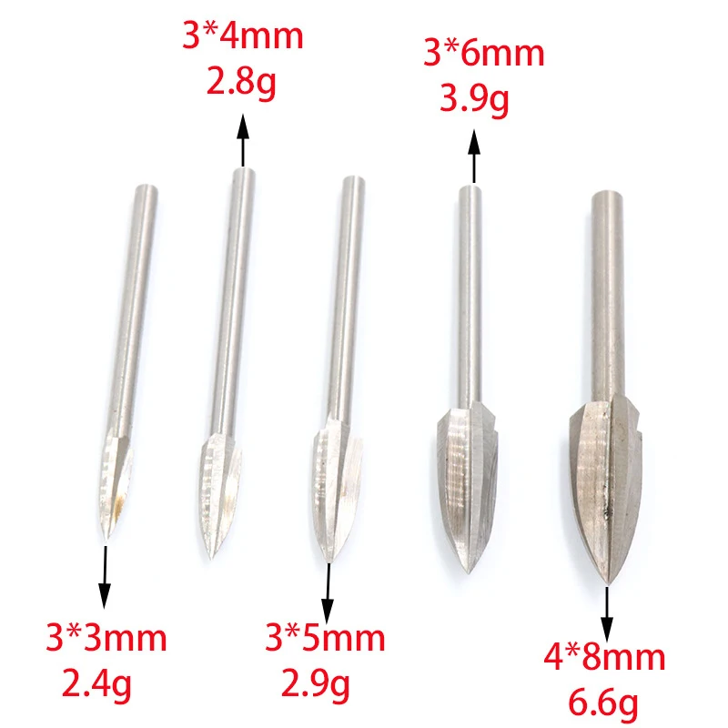 Juego de brocas para tallar madera, herramienta rotativa Dremel, accesorios de taladro de grabado, broca de fresado, herramientas de carpintería, 1 Uds.