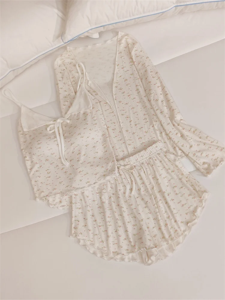 

Модный женский комплект ночной рубашки, летняя сексуальная домашняя одежда с цветочным принтом на бретельках, длинный све, V-Ne, на пуговицах спереди, антивакуумный дизайн