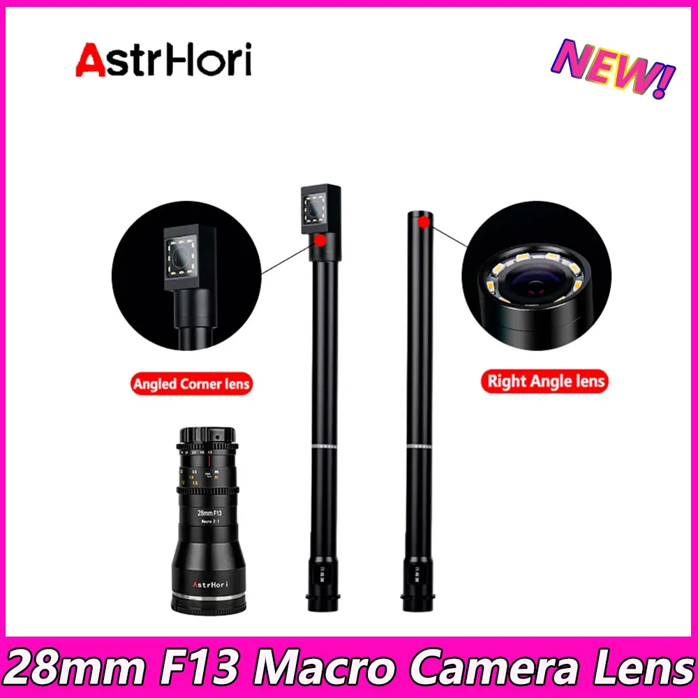 

Макрообъектив AstrHori 28 мм F13 прямой и 90 градусов для камер Sony E Canon RF/EF Fuji X Nikon Z/F Leica/Panasonic/Sigma L Cine PL