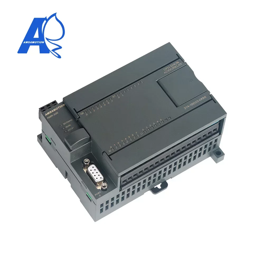 

AMSAMOTION CPU224CN Relay Output 214-1BD23 Compatible Siemens for CPU224XP PLC 14DI/10DO 220V AC RS485