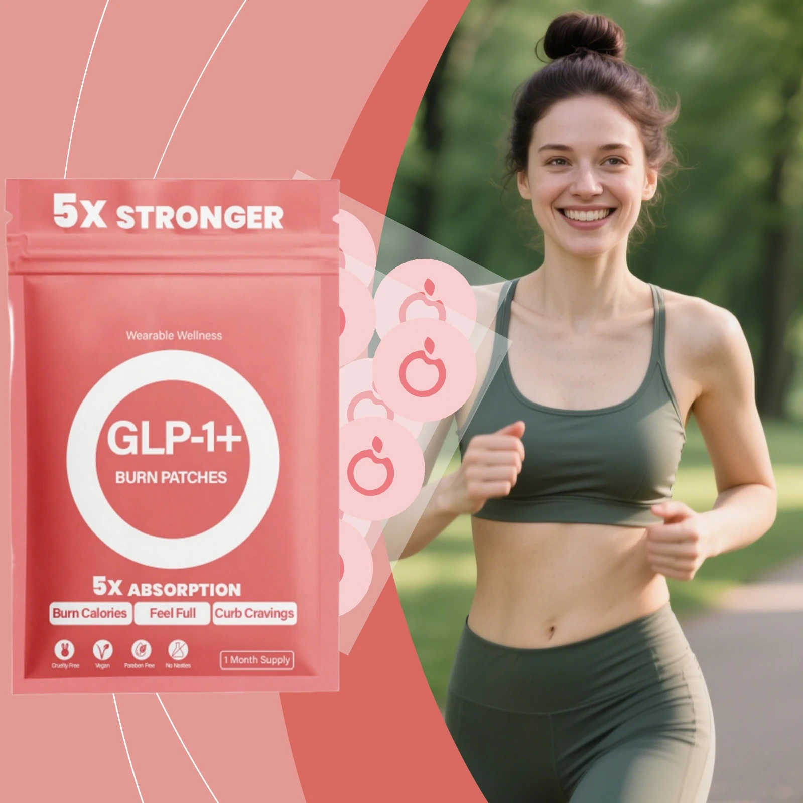 

30/60/90pcs GLP-1+ Slimming Patches Curb Cravings Feel Full Burn Calories Patch GLP 1 Slimming Original Patch Lose Weight Patch