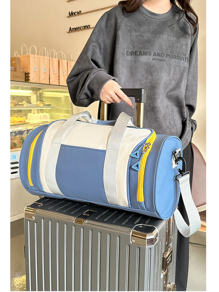 

Женская сумка для спортзала и фитнеса, модная сумка для йоги, путешествий, плавания, сверхлегкая сумка для улицы, спортивная сумка через плечо для выходных, сумка для стирки