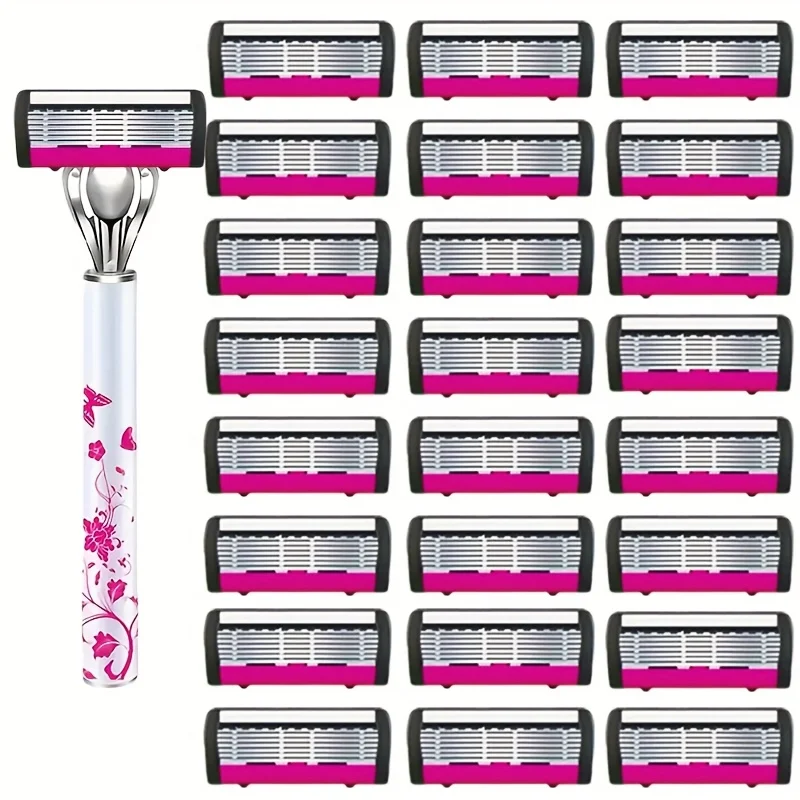 Shaver Brand New Design Men Razor Shaving Six Layer Shaver Reusable Razor Imported Blade Multi Tool Head Replace