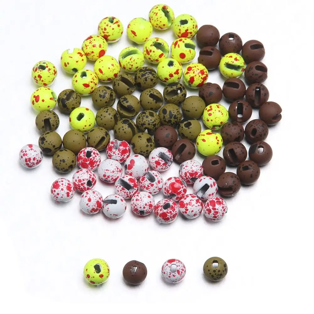 20Pcs/lot New High Quality Fishing 2.5mm/3.0mm/3.5mm/4.0mm Slotted Bead Tungsten Alloy Tungsten Beads Fly Tying Material