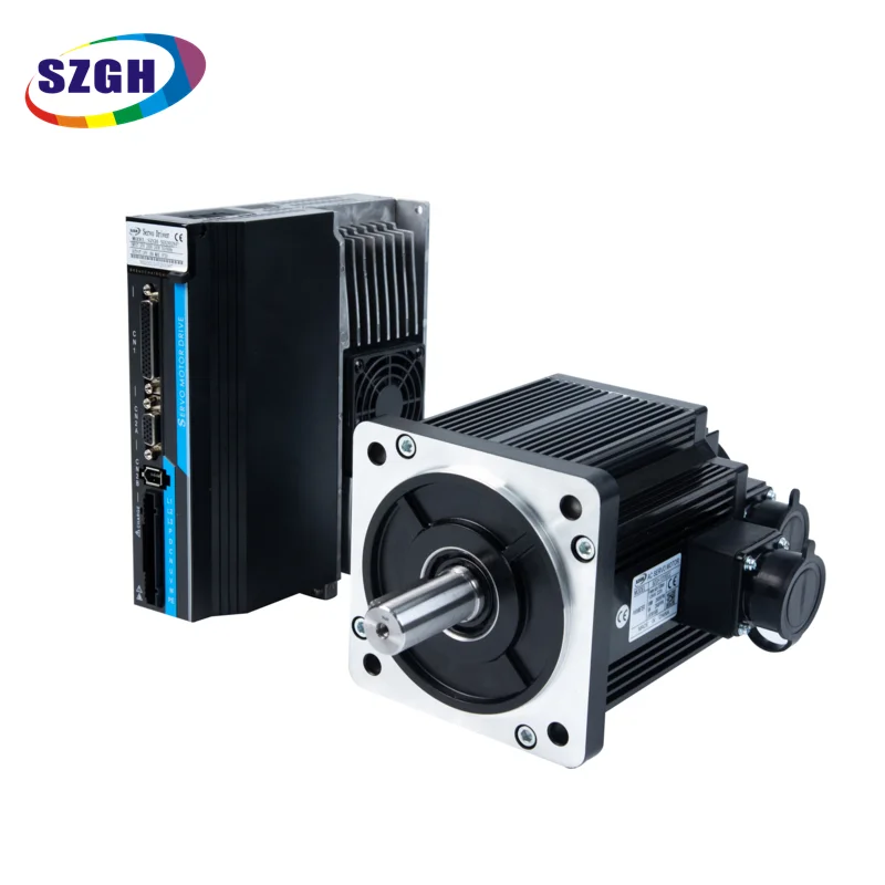 asynchronous 220V/380V ac 3.8kw 15Nm servo motor and driver for for laser cutting machine, automatic machine