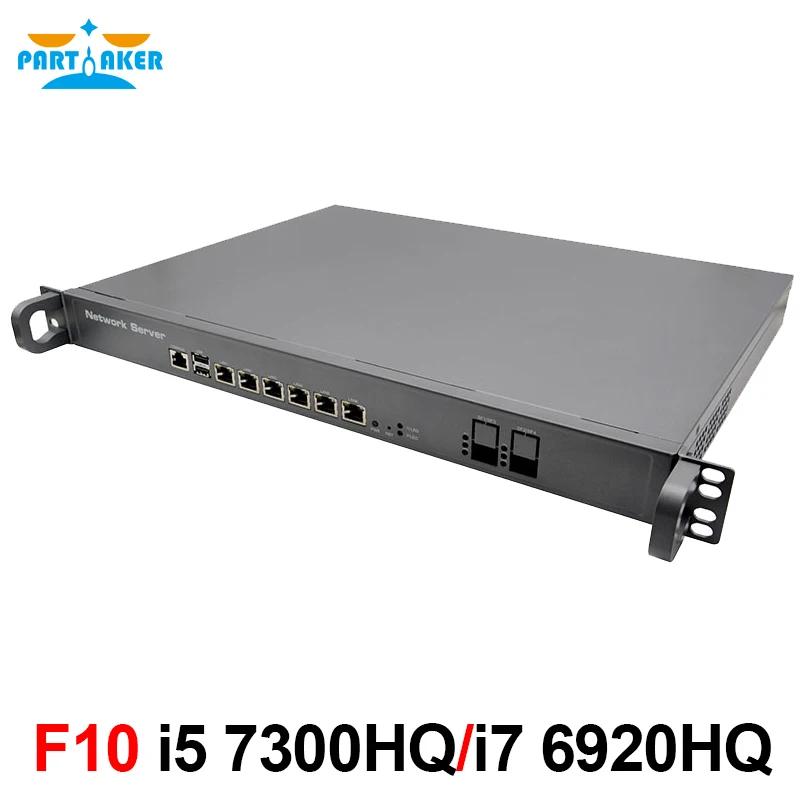 

1U Rackmount Intel Core i5 7300HQ i7 6920HQ 2.5G I225 I211 OPNsense Firewall VPN Server 6 LAN 2 SFP 2 USB Firewall pfSense