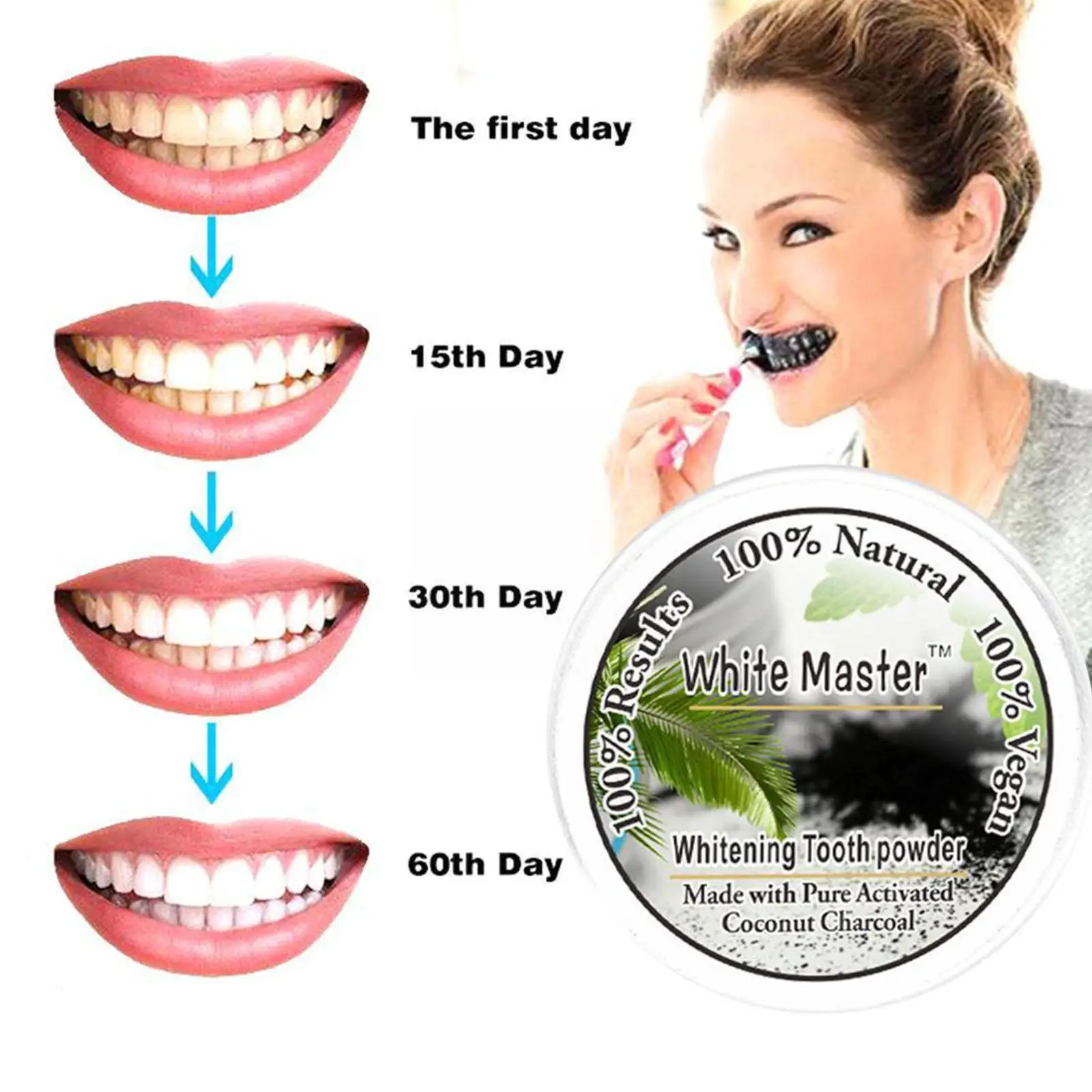 10g Tooth Whitening Powder Activated Bamboo Charcoal Powder Charcoal Removal Whitening New Tartar Teeth Stain Toothpaste