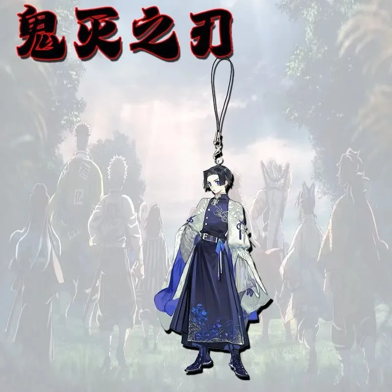 Ghost Killing Blade Purgatory Apricot Shoulang Peripheral Animation anime Mobile Phone Chain Acrylic Student Bag Pendant