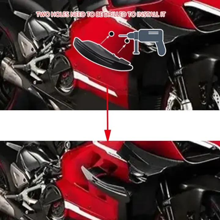 Motorcycle Accessories For Ducati V4 V4S V4R Superleggera V4 2018-2022 Fixed Wind Wing Spoiler Side Cover Fixed Wind Wing