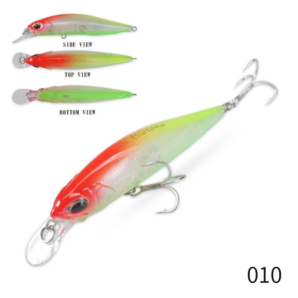 D1 Realis Minnow Angelköder Forellenköder 77 mm/8,4 g Aussetzung 65 mm/5 g sinkende künstliche Hartwobbler für Bass 2020 Tackle