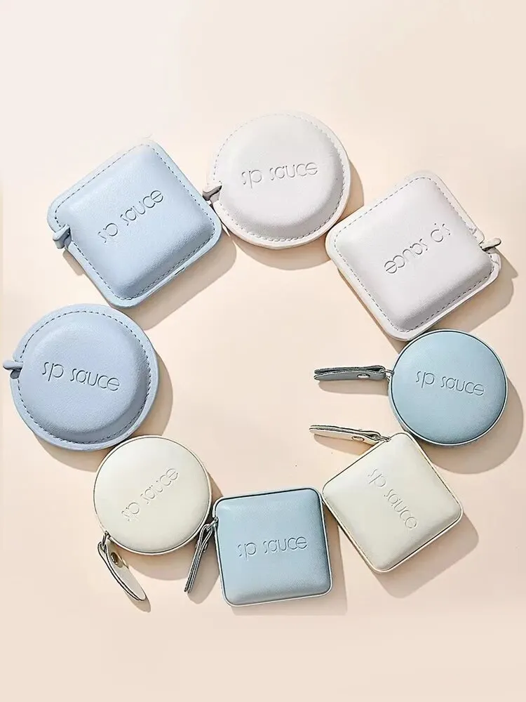 1 قطعة شريط قياس مربع لينة دفع زر أشرطة القياس الجسم قياس شريط ناعم قابل للسحب بوصة الشريط للخياطة دو