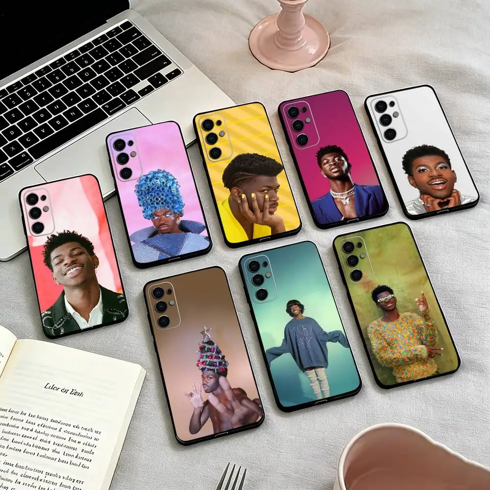 Hip-hop l-LNGSHOT Phone Case For Samsung S25,S24,S21,S22,S23,S30,Ultra,S20,Plus,Fe,Soft Silicone Black Cover