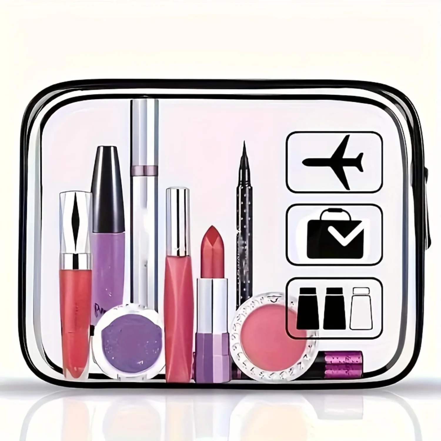 10PC, Makeup Bag,  Bag, Wash Bag, Can Be Carried On A Plane, Can Be Carried With You, Travel  Bag, Travel Makeup Bag, Travel Was