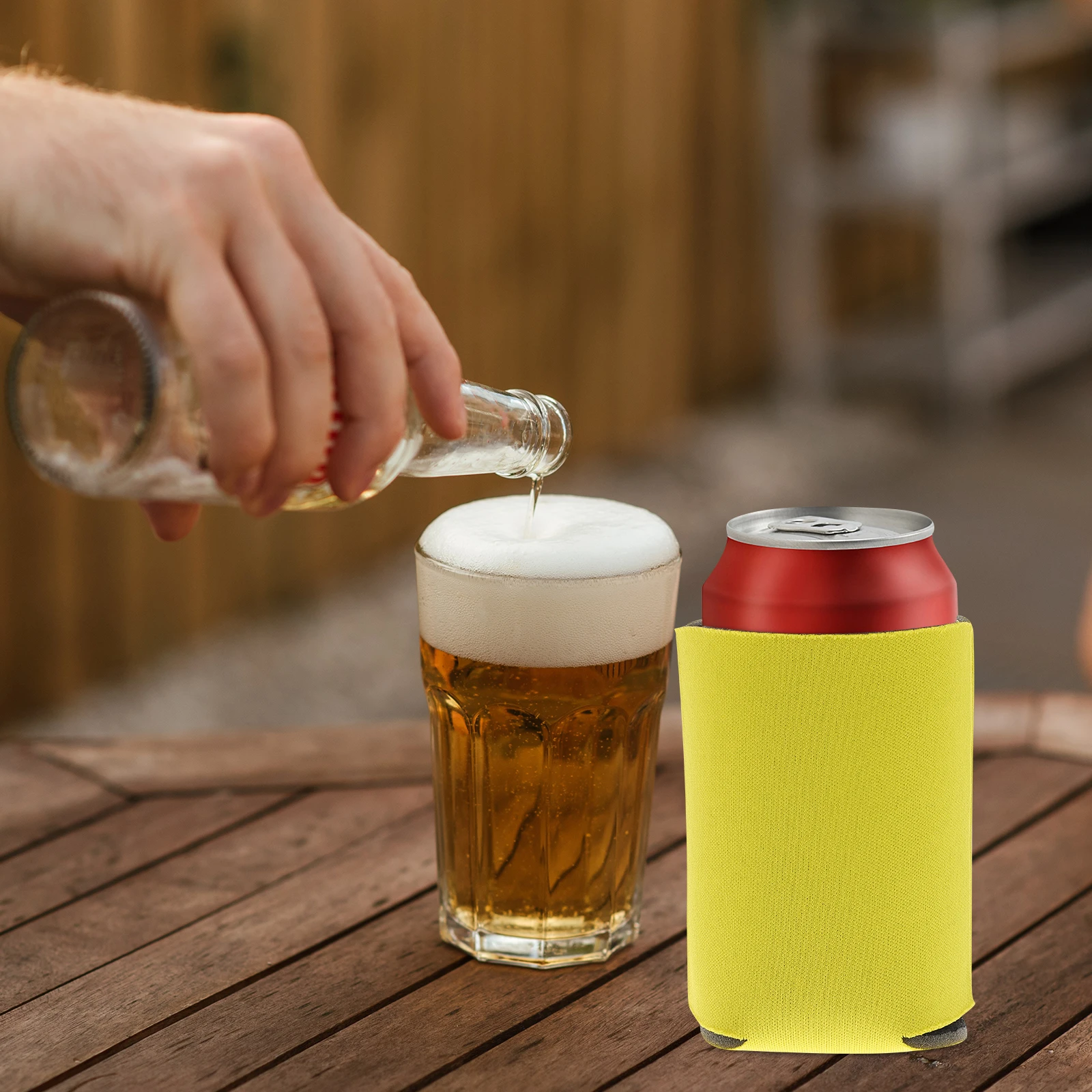

6Pcs Can Cooler Sleeves Stubby Holders Lightweight Compact for Festivals Bbq Camping Outdoor Beverage Can Sleeve