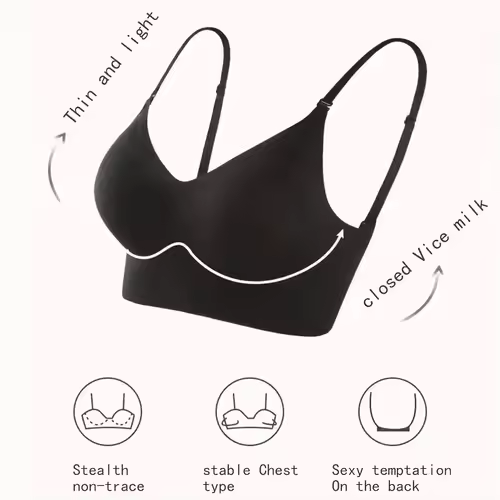 Women Invisible Bra Deep U Plunge Bras Backless Top for Dresses Sexy Lingerie with Transparent Strap Push Up Strapless Underwear - Image 2