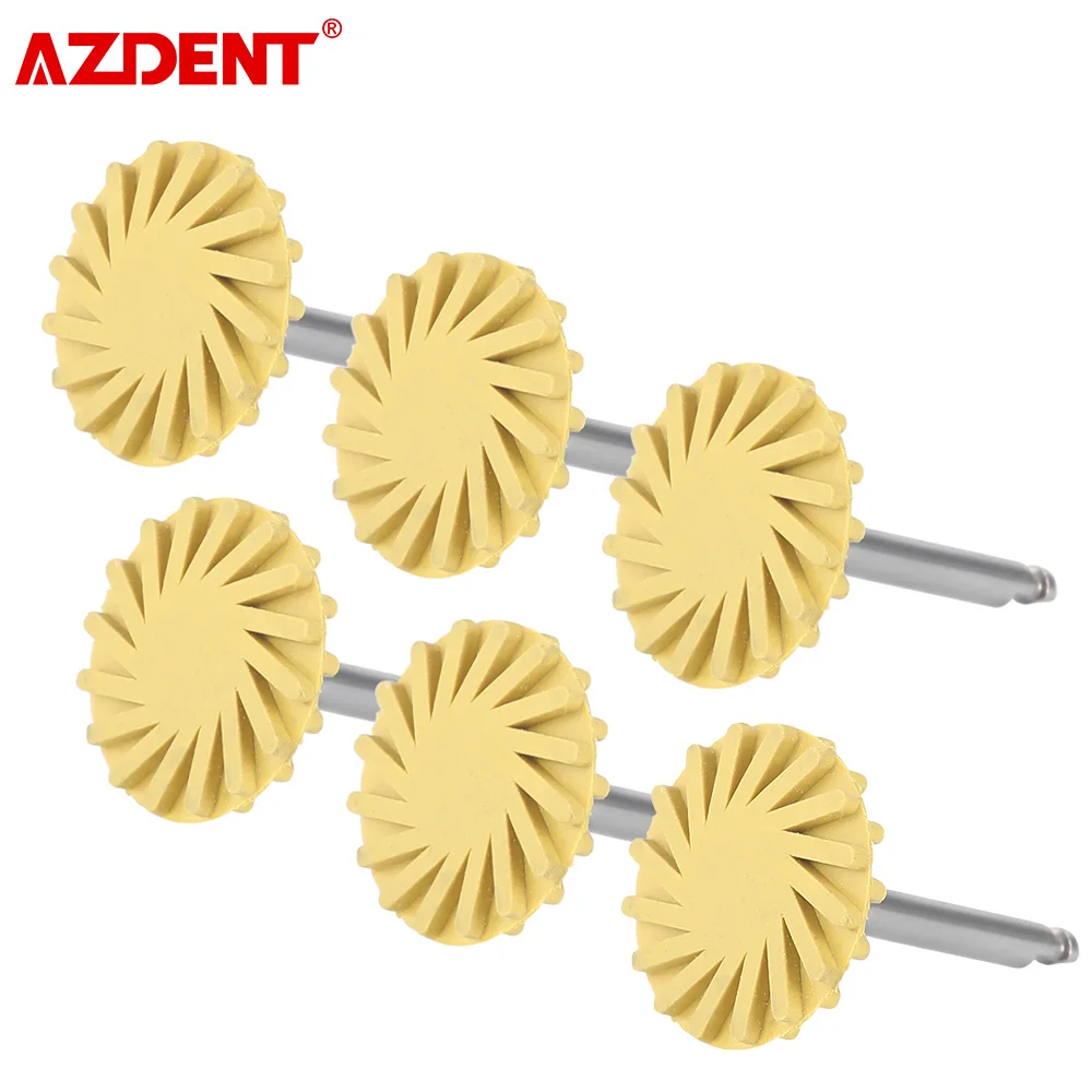 

6pcs/kit AZDENT Dental Composite Polishing Wheel RA 2.35mm Polisher for Composite Ceramic Grinding Polishing Dentistry Tools
