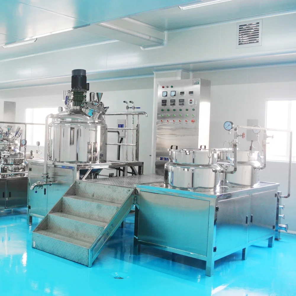 Vacuum Homogenizing Emulsifying Mixer Industrial Big Mayonnaise Making Machine