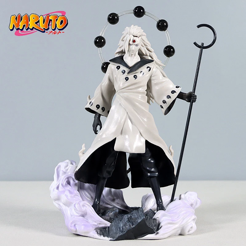 

28cm Naruto GK Sage Of The Six Paths Model Uchiha Madara Anime Action Figure PVC Statue Collectible Kids Toys Gifts