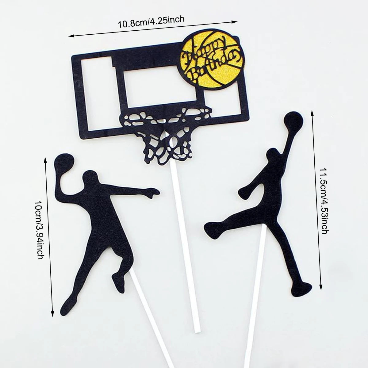 7pcs/set Basketball Theme Cake Topper Decoration Happy Birthday Cake Paper Flag Planting Party Gathering Cake Decor Accessories