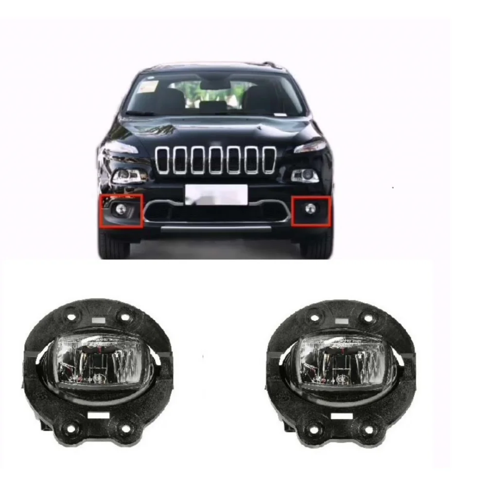 

LED Car Front Bumper Foglight Fog lights Driving Lamp for Jeep Cherokee 2019 2020