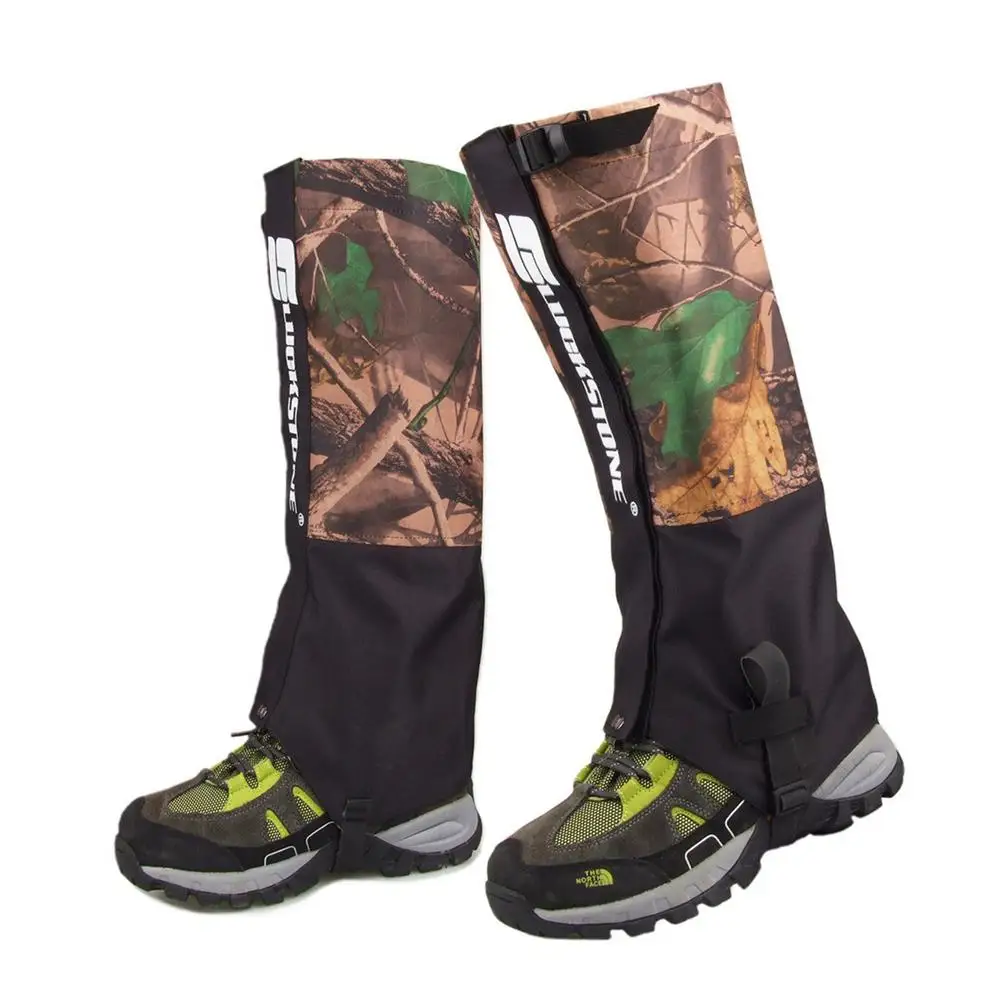 

Camouflage Snake Gaiters Waterproof Snow Shoes Boot Gaiters Hiking Camping Climbing Hunting Leg Cover Protection Guard.