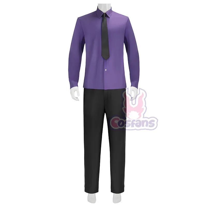 

DY20 Movie William Afton Косплей Костюм FNaF Purple Guy Костюм Five Nights/at Freddy's Doujin Наряд Одежда для Хэллоуина25