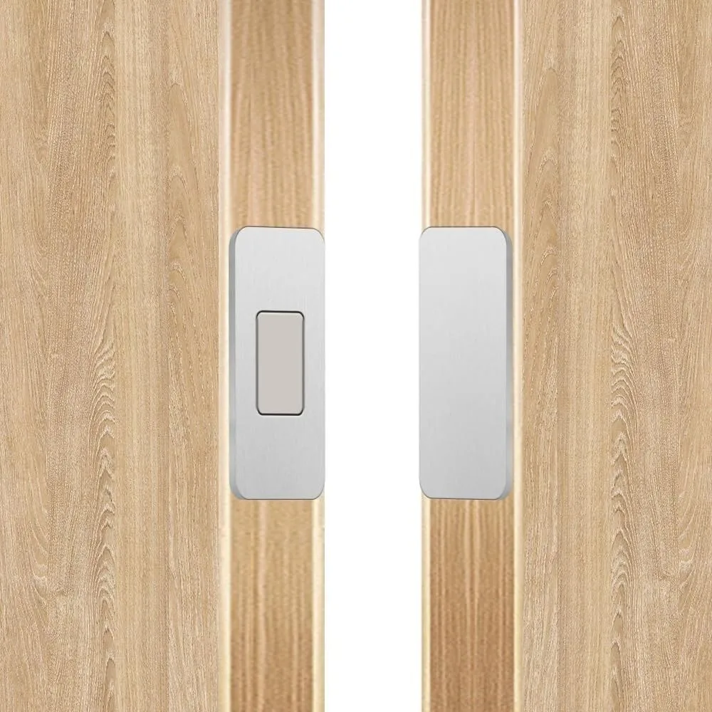 Ultra Thin Magnetic Cabinet Door Catch Self-Adhesive Easy to Install Magnetic Closures No Drill Stainless Steel