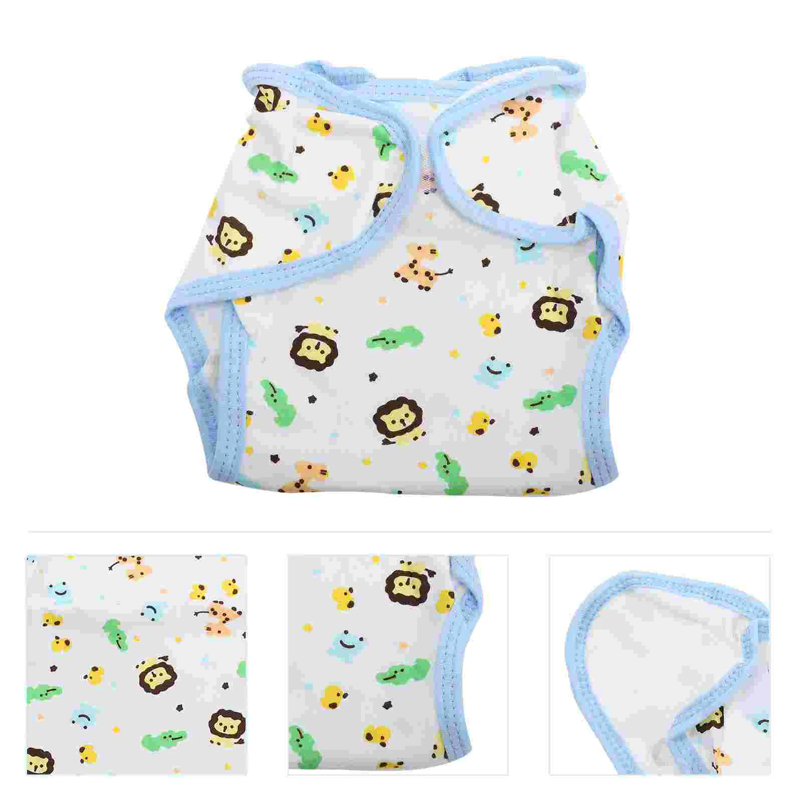 

2 Pcs Cloth Diapers Hygienic Pants Newborn Nappy Baby Breathable Training Washable