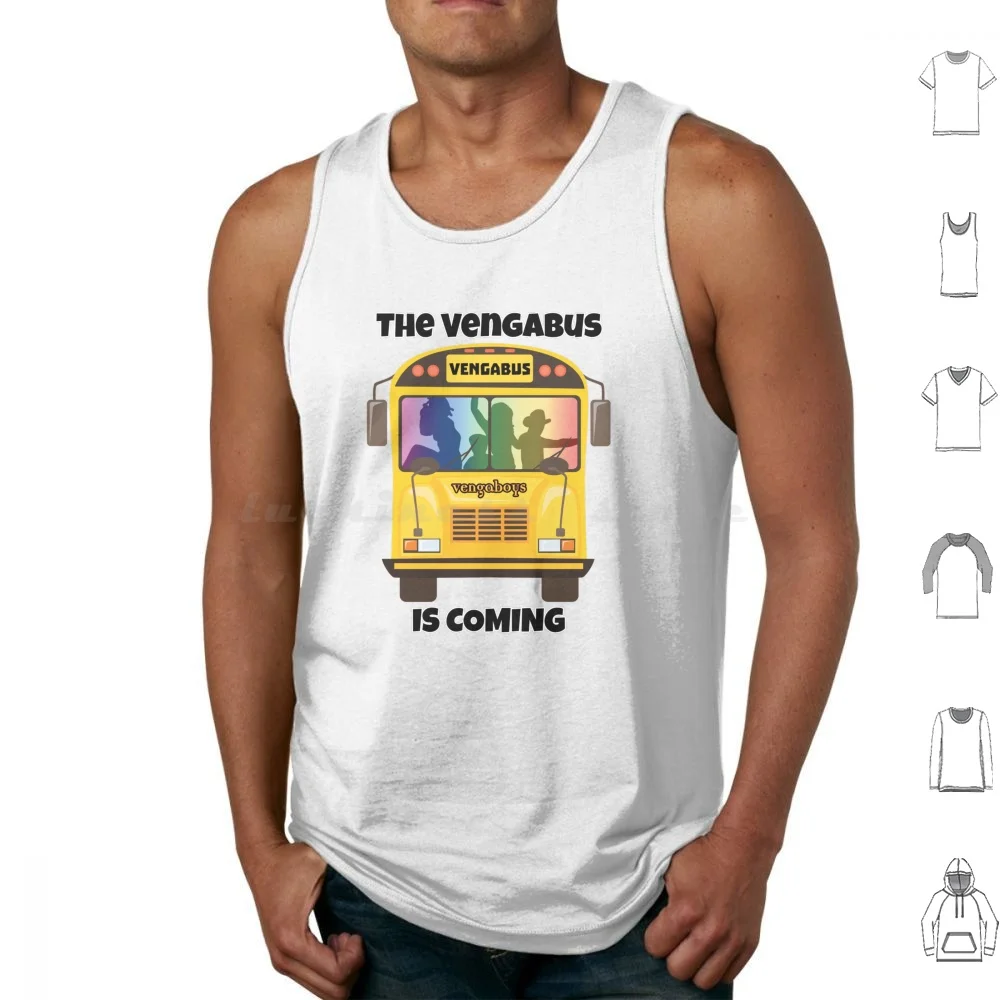 The Vengabus Is Coming Tank Tops Print Cotton Vengaboys Vengabus The Vengaboys Venga Boys Eurodance Bubblegum Dance