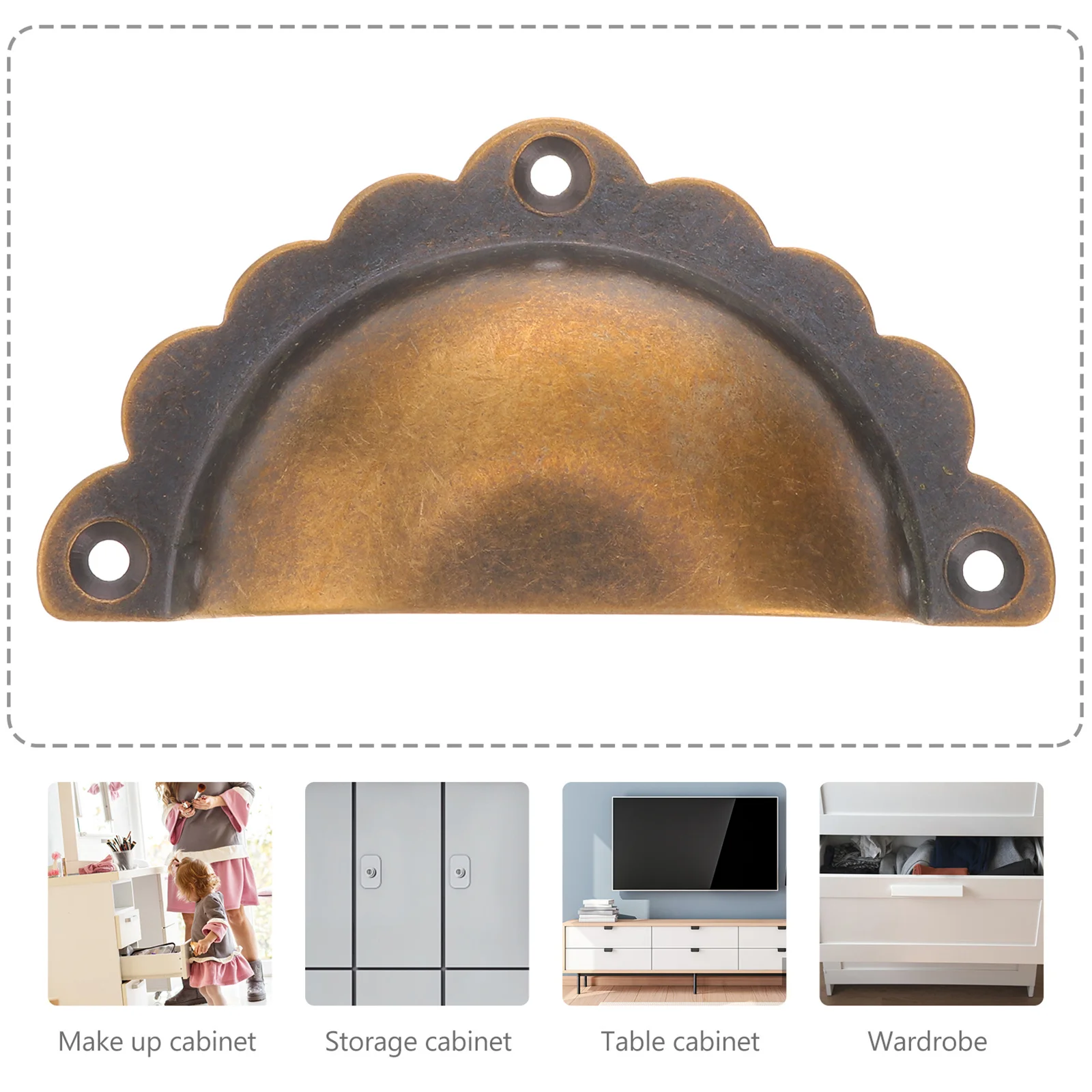 

Drawer Chest Handles Cabinet Door Closet Wardrobe Copper for Cabinets Decorative Knobs